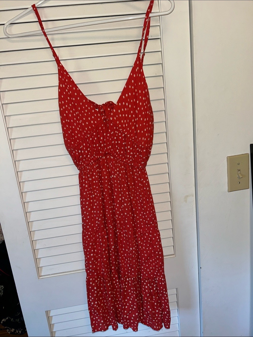 NWT CUTE Red Polka Dot Dress Small